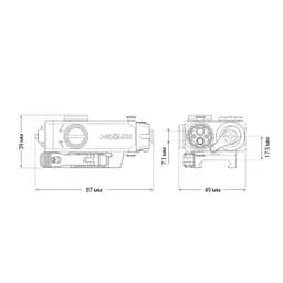 Цілевказівник (тактичний блок) Holosun LS221-RD (LS221R) Red & IR - мініатюра 8