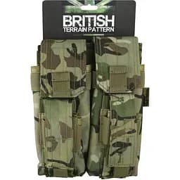Подсумок под магазины АК Kombat UK Double Mag Pouch with Pistol Mag (1000-kb-dmpp-btp)
