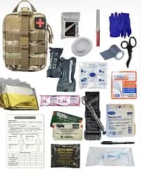 Аптечка укомплектованная №3 в подсумке с быстрым сбросом