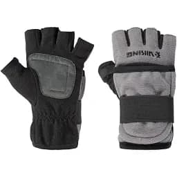 Рукавички Viking Fishing Ice Pro Gloves M (fleece) 5 cut finger+cover Grey-graphite