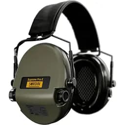 Активные наушники Sordin Supreme Pro X Slim Green (совместимые с ARC Rail)