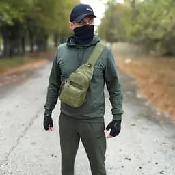 Тактична сумка на 5 л (25х17х10 см) Оливкова A14 - мініатюра 1