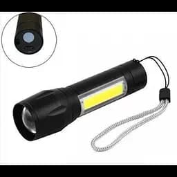 Світлодіодний ліхтарик Bailong Police COB USB BL-511 BL-515 BL-513 у пластиковому чохлі - мініатюра 3