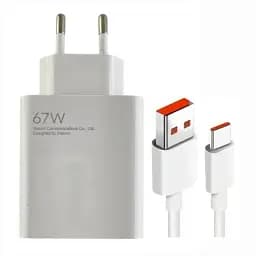 Зарядное устройство для 67W + кабель Type C (6A) MDY-12-EH Qualcomm QC3.0, QC4.0 белый