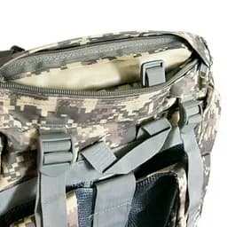 Рюкзак тактичний A21 70 л, піксель, туристичний з поясом і чохлом від дощу - мініатюра 4