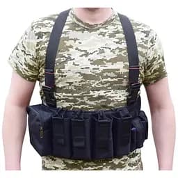 Жилет розвантажувальний з карманом Novator G-3 Black