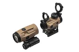 Комплект Sig Optics колiматор ROMEO-MSR 2 MOA та магнiфер JULIET3-MICRO 3X22MM FDE - мініатюра 2