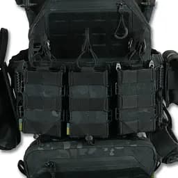 Плитоноска Kiborg GU gen.2 + 8 підсумків Black Multicam (1000-k77001) - мініатюра 7