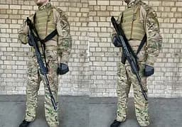 Ремінь збройовий трьохточковий тактичний 3-point чорний (трьохточка) - мініатюра 4