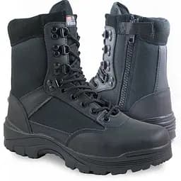Черевики тактичні демісезонні Mil-Tec Side Zip Boots із блискавкою чорні 12822102 розмір 40