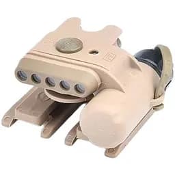 Тактичний ліхтарик на шолом (біле та червоне світло) Койот