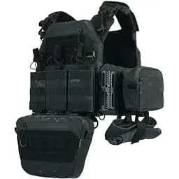 Плитоноска Kiborg GU gen.2 + 6 подсумков Black Multicam (1000-k77002)