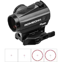 Приціл коліматорний SIG Optics ROMEO4H RD, BALLISTIC CIRCLE QUADPLE, 0.5 MOA ADJ, GRAPHITE
