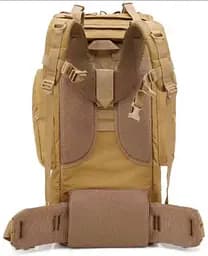 Великий тактичний армійський рюкзак з дощовиком 65L Combat Койот - мініатюра 4