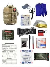 Аптечка укомплектованная №10 Rescue Ready в подсумке с быстрым сбросом