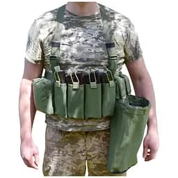 Жилет розвантажувальний з сумкою для скидання магазинів Novator G-4 Khaki