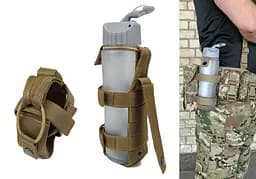 Підсумок під пляшку койот (MOLLE, підсумок на розгрузку, жилет, РПС)