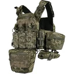 Плитоноска Kiborg GU gen.2 + 6 подсумков Pixel (1000-k45002)