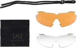 Окуляри балістичні Wiley X WX Vapor 2.5. 3 лінзи (Grey/Clear/Light Rust) оправа Tan - мініатюра 5