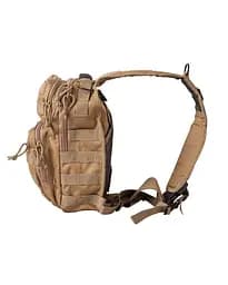 Рюкзак тактичний однолямковий Kombat UK Mini Molle Recon Shoulder Bag 10л Койот (1000-kb-mmrsb-coy) - мініатюра 2