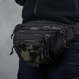 Сумка-бананка швидкого доступу до кобури "Пазуха" (Чорний мультикам) ТМ Балістика