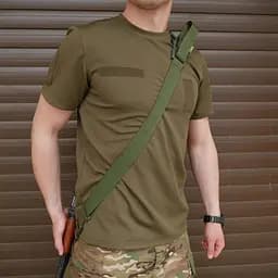 Ремінь Kiborg 2-точковий Gun Sling G-2 з пряжкою швидкого регулювання Triple-X Olive (1000-k8030) - мініатюра 9