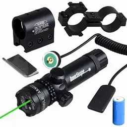Лазерний приціл Higoo® Tactical Green Laser Dot Sight, протиударний 532-нм гвинтівковий з напрямною та кріпленням на стовбур