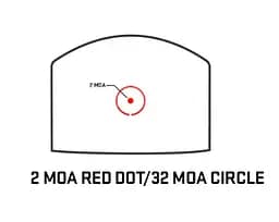 Приціл коліматорний Sig Optics ROMEO-X PRO FOOTPRINT, OPEN, 2 MOA DOT&32 MOA CIRCLE, BLACK - мініатюра 2