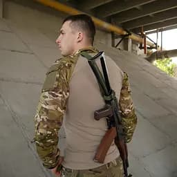 Ремінь Kiborg 3-точковий для АК РПК Olive (1000-k8002) - мініатюра 7