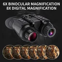 Бінокуляри нічного бачення NV8300 HD 4K (до 500м) + шолом (ABS пластик) + кріплення FMA L4G24 + карта 64Гб - мініатюра 3
