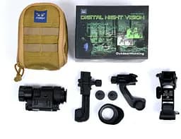 Прилад нічного бачення Night Vision PVS-14 4х (до 400м) із кріпленнями на шолом - мініатюра 9