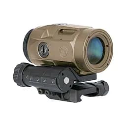 Коліматорний приціл Sig Sauer Romeo-MSR 2MOA red dot зі збільшувачем Juliet3-Micro 1-3X FDE (SORJ72011) - мініатюра 4