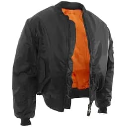 Тактична двостороння куртка бомбер Mil-Tec ma1 Black 10403002 розмір L