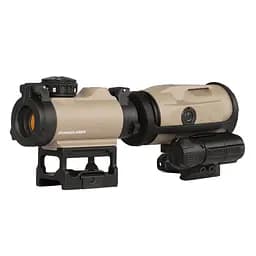 Коліматорний приціл Sig Sauer Romeo-MSR 2MOA red dot зі збільшувачем Juliet3-Micro 1-3X FDE (SORJ72011) - мініатюра 2