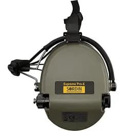Активні захисні навушники Sordin Supreme Pro-X Neckband Olive із заднім тримачем під шолом (76302-X-S) - мініатюра 2