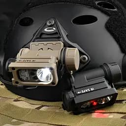 Ліхтар тактичний Sidewinder Compact II на шолом +CR123A (Койот) - мініатюра 2
