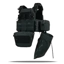 Плитоноска Kiborg GU gen.2 + 6 підсумків Black Multicam (1000-k77002) - мініатюра 5