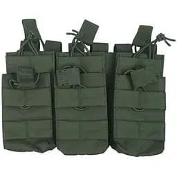 Подсумок под магазины АК Kombat UK Triple Duo Mag Pouch Оливковый (1000-kb-tdmp-olgr)