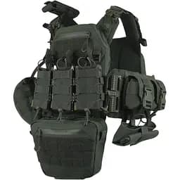 Плитоноска Kiborg GU gen.2 + 8 подсумков Khaki (1000-k55001)