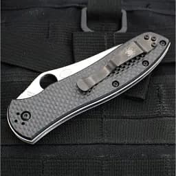 Ніж Spyderco Bradley Folder 2 CPM M4 Carbon Fiber Black - мініатюра 7
