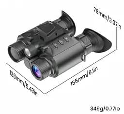 Бінокль нічного бачення Z9158 4K FHD HD 850нм (до 600м у темряві) MicroSD 64GB - мініатюра 5