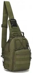 Тактична сумка слінг Nobrand Green Tactical через плече sum0028815 - мініатюра 5