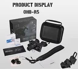 Цифровий бінокль нічного бачення Ziyouhu OHB-R5 1080P (до 600м) HD з кріпленням FMA L4G24 на шолом - мініатюра 10