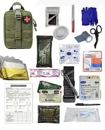 Аптечка укомплектованная №3 в подсумке с быстрым сбросом
