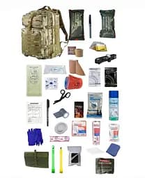 Укомплектованный медицинский тактический рюкзак №1 Rescue Ready 45 л хаки