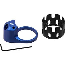 Покращена стопорна гайка труби приклада Strike industries з QD антабкою синя