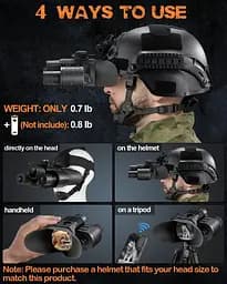 Прилад нічного бачення NV-880 8x16MP 1080P HD WiFi 850nm (до 600м у темряві) + кріплення FMA L4G2 (пластик) - мініатюра 6