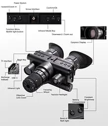 Цифровий бінокль нічного бачення з кріпленням на голову Ziyouhu OHB-R5 1080P (до 600м) з ІЧ-відеокамерою HD - мініатюра 7
