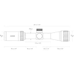 Приціл оптичний Hawke Vantage 2-7x32 AO сітка Mil-Dot - мініатюра 3