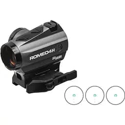 Прицел коллиматорный SIG Optics ROMEO4H 1x20mm, GREEN HORSE SHOE DOT, 0.5 MOA ADJ